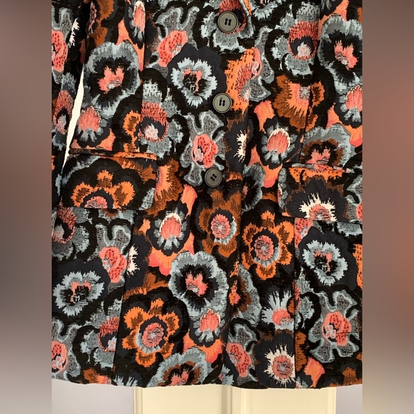 Theory Equestrian blazer in floral jacquard - Picture 3 of 15